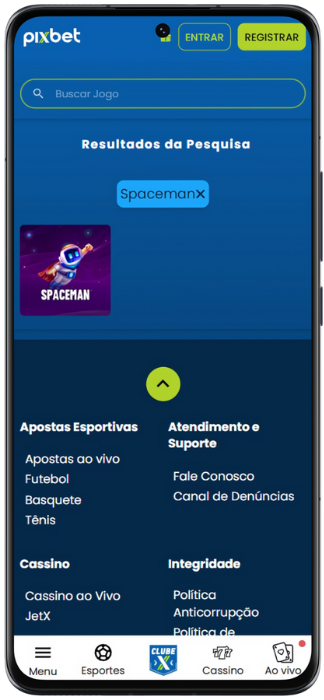 Jogo Spaceman Captura de tela