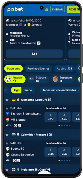 Pixbet Captura de tela do Programa Sport