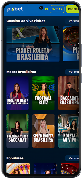 Pixbet Captura de tela do cassino ao vivo