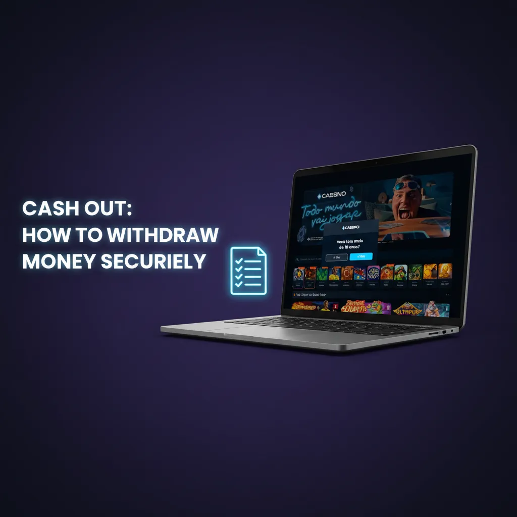 Illustration of secure withdrawal: select Pix, enter amount and details, confirm, and track status in Transaction History.