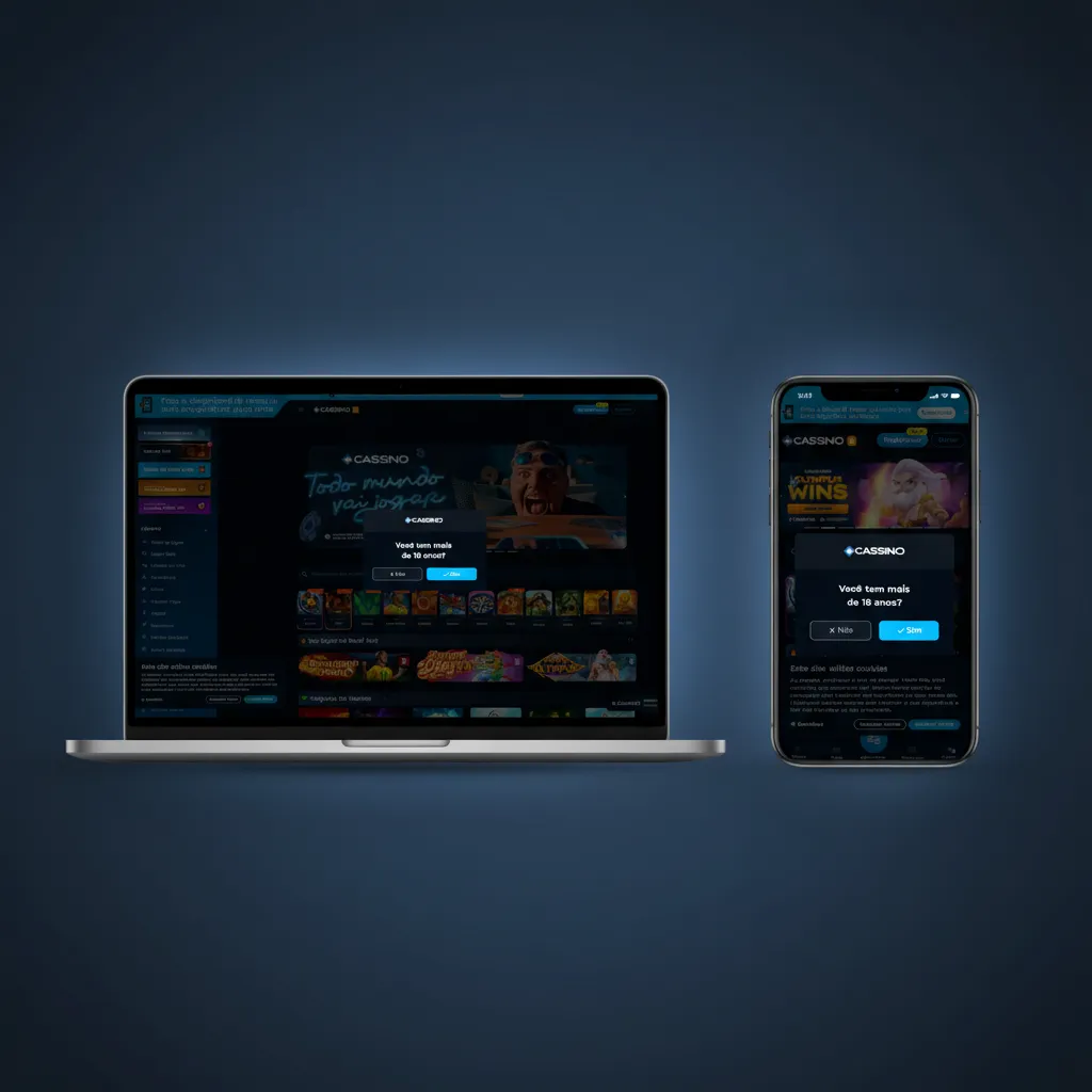 Cassino Pix website UI for Brazil with top nav (Sports, Live, eSports, Casino), bet slip, balance, and one-tap Pix deposit.