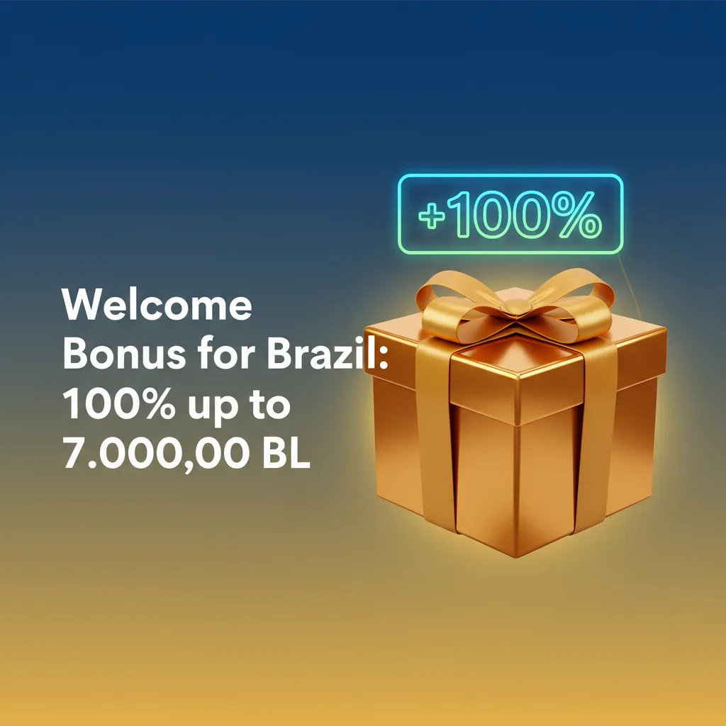 Brazil welcome bonus: 100% up to 7.000,00 BL for sportsbook and casino. Deposit with Pix; wagering and terms apply.