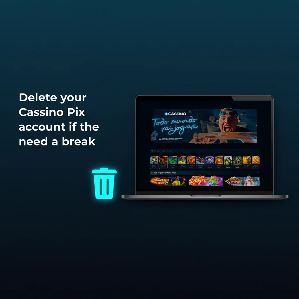 Steps to delete your Cassino Pix account: Help Center request, ID check, withdraw balance, written confirmation.