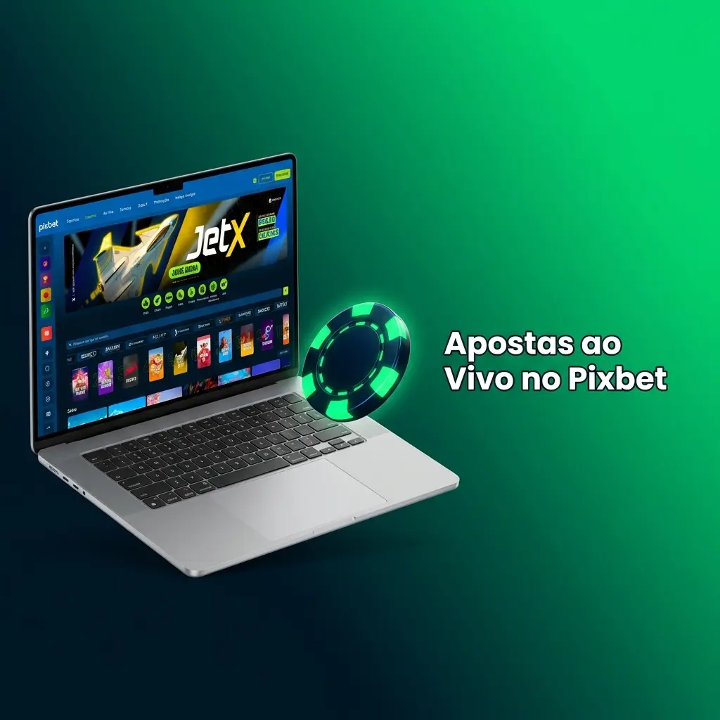 Painel de apostas ao vivo do Pixbet com placar em tempo real, odds e mercados de futebol, tênis e eSports