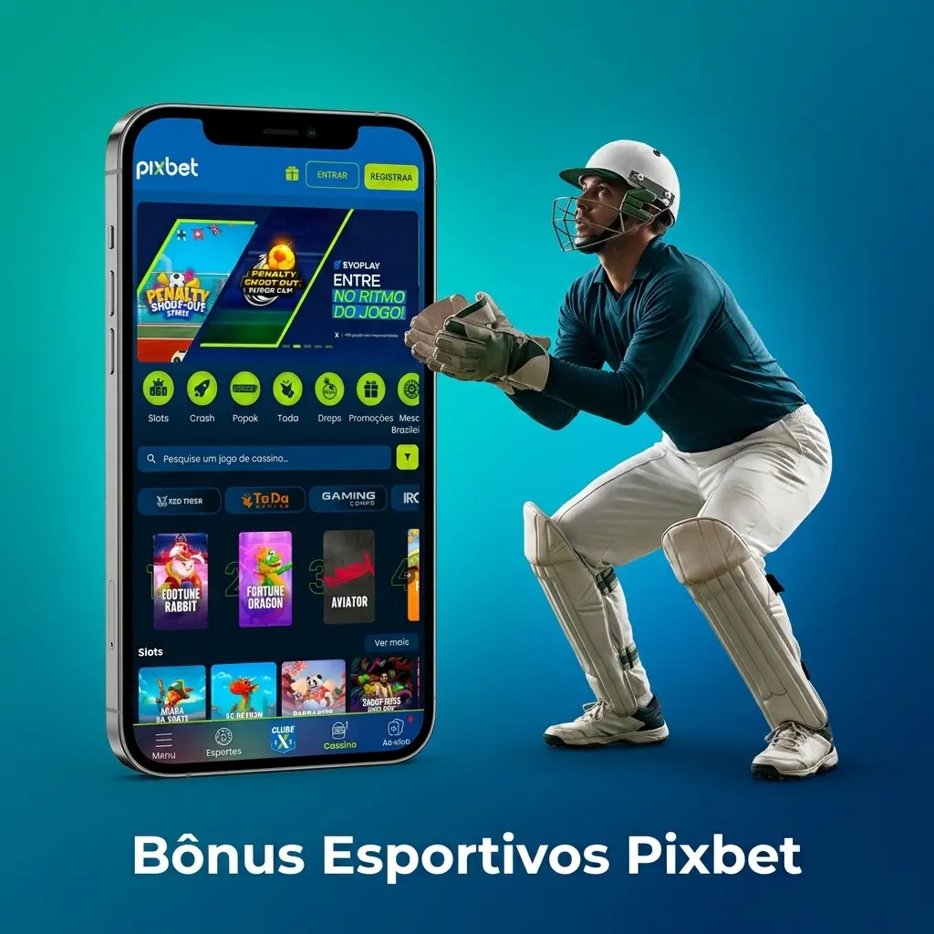 Bônus esportivos Pixbet com apostas grátis, odds aumentadas e seguro de aposta para futebol e esports